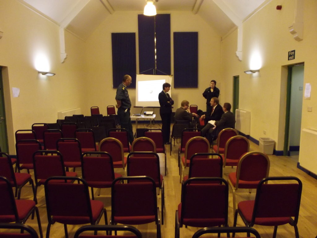 Empty... The previous meeting was poorly advertised