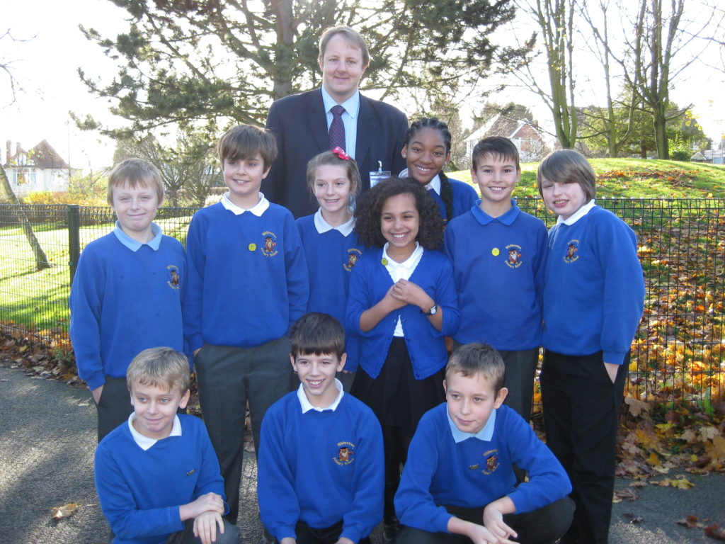 Toby Perkins MP with the Whitecotes School Parliament