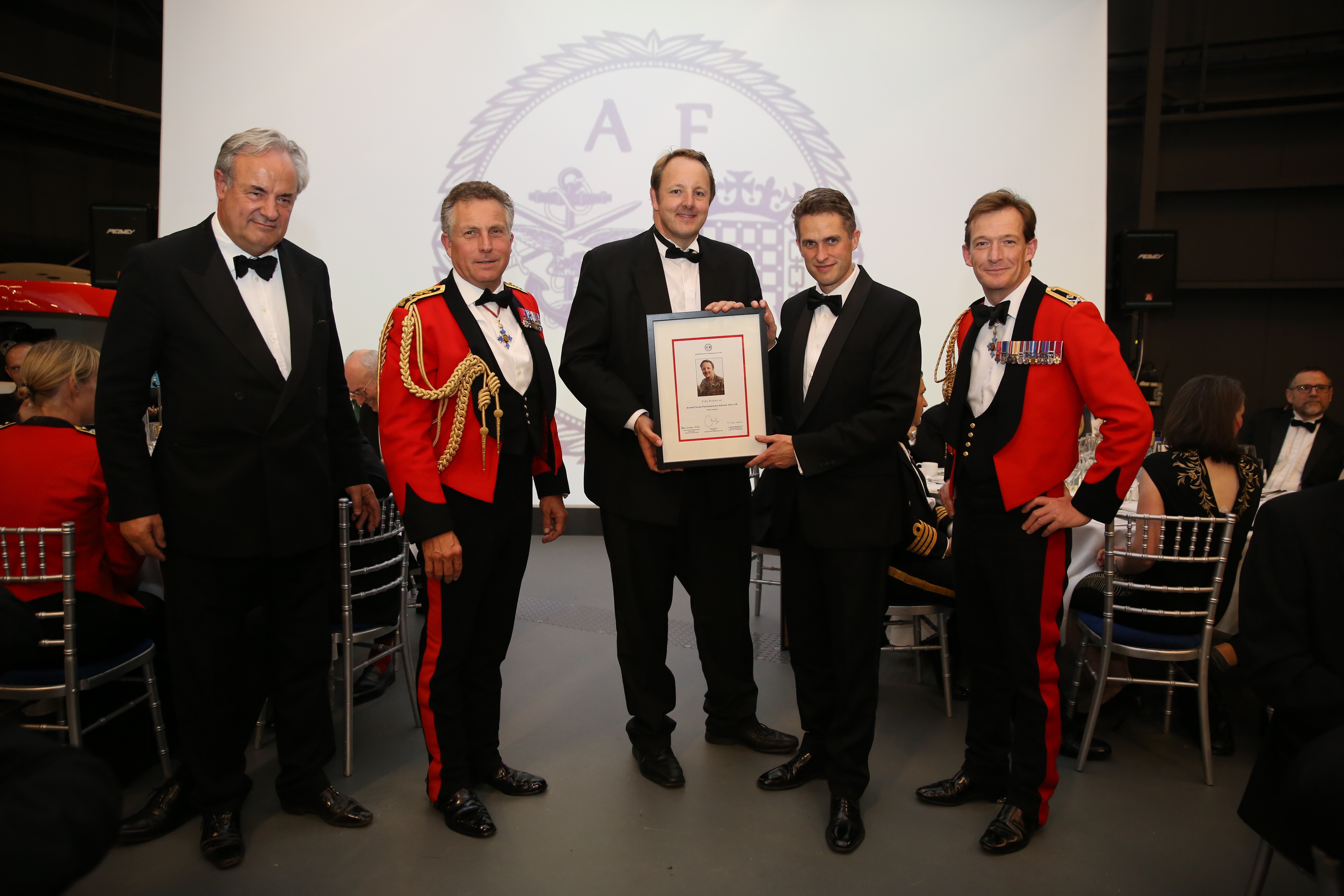 Toby at the Graduation ceremony for the Parliamentary Armed Forces Scheme