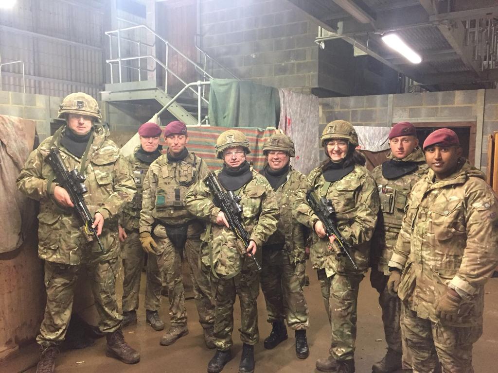 Toby has taken part in battle ready exercises as part of the Armed Forces Parliamentary Scheme