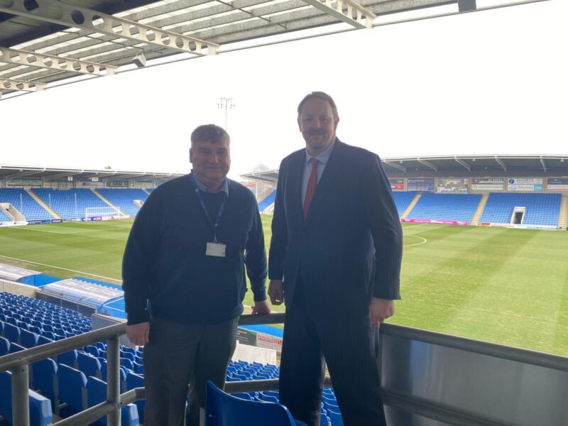 Toby at Chesterfield Football Club