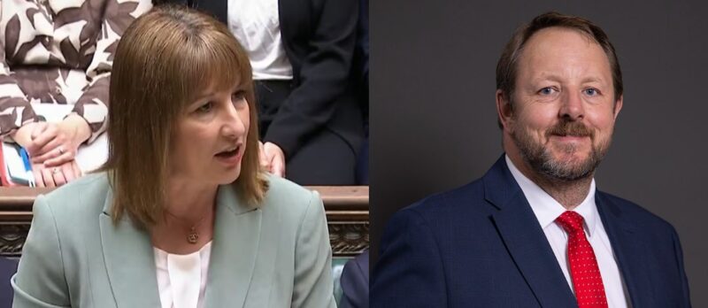 Chancellor, Rachel Reeves, and Chesterfield MP, Toby Perkins