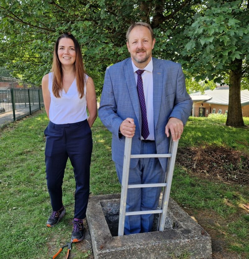 Toby and headteacher, Katie Parr