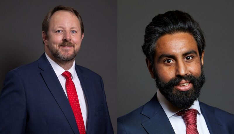 Toby Perkins, MP for Chesterfield and Jeevun Sandher MP, Labour