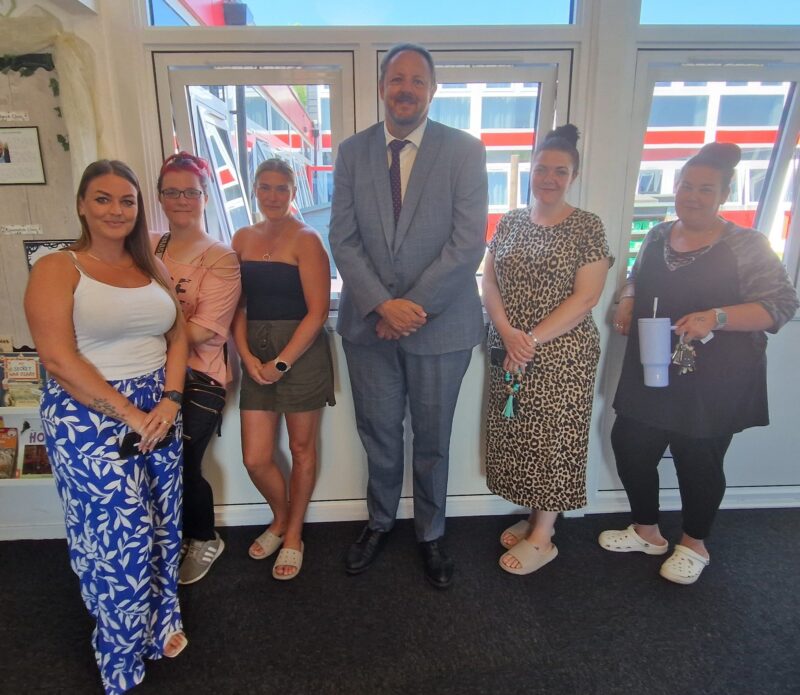 Toby with members of the PTA